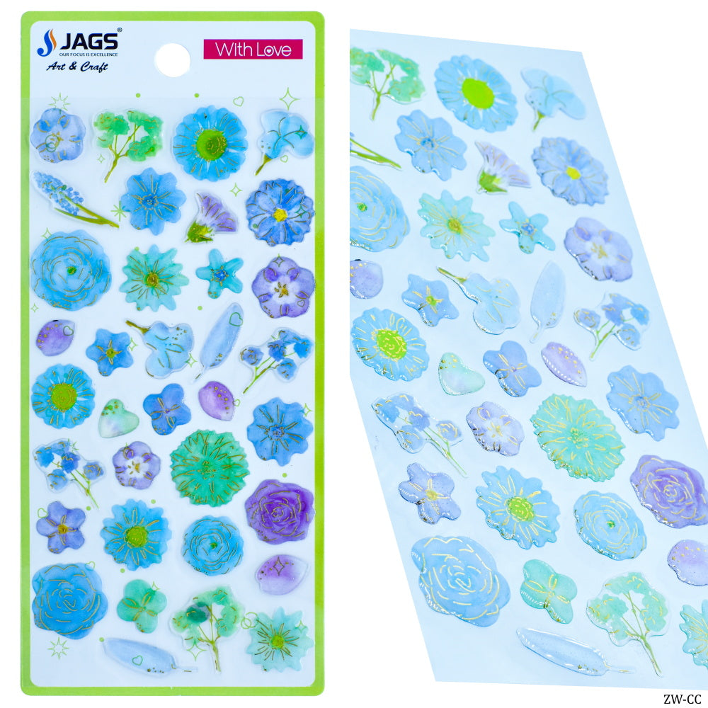 Jags Sticker With Love Flower Zw-Cc