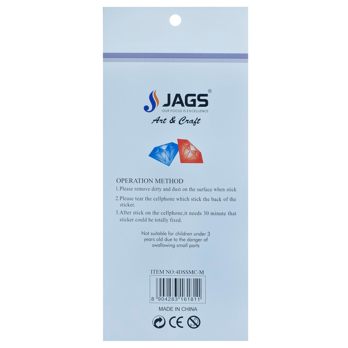 Sticker Diamond Multi Colour 4Dssmc-M