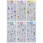 Sticker Transparent Botanical Zw-Bg