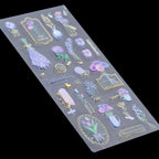 Sticker Transparent Botanical Zw-Bg