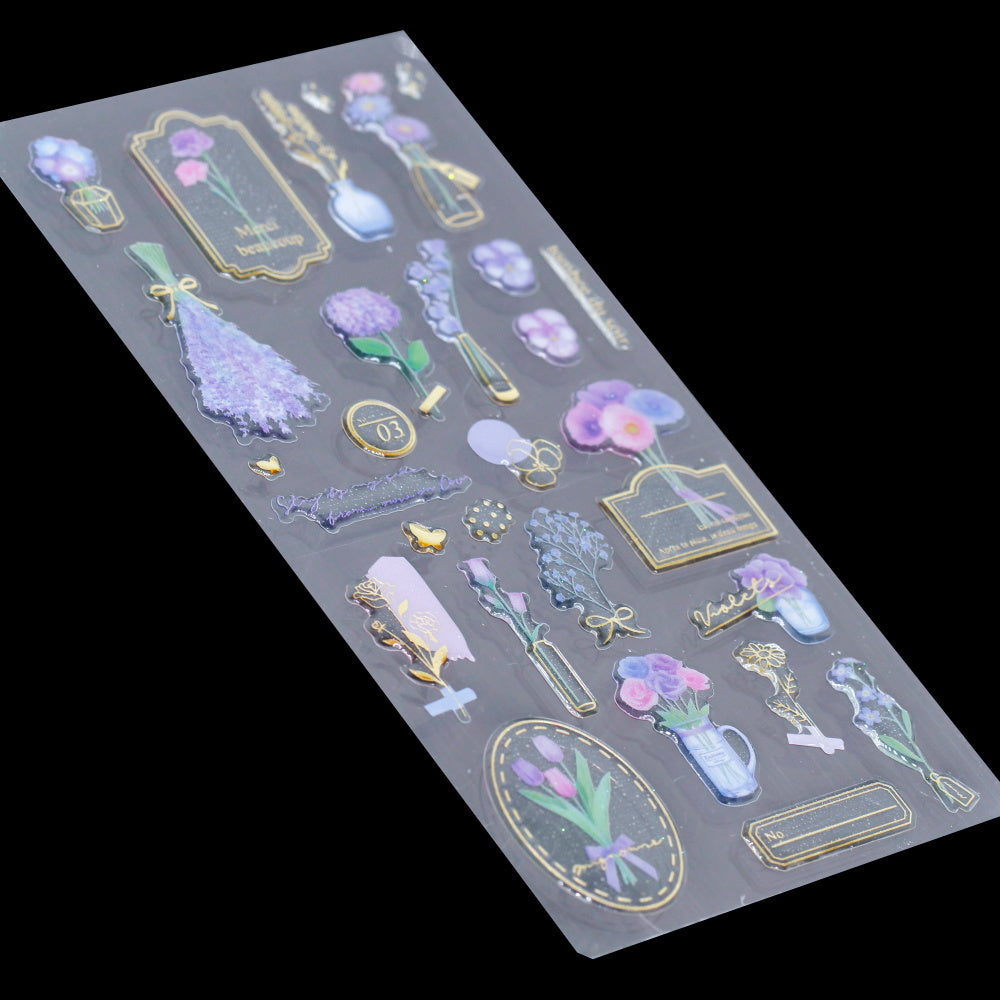 Sticker Transparent Botanical Zw-Bg