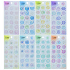 Sticker Transparent Seal Wax Stamp Zw-By