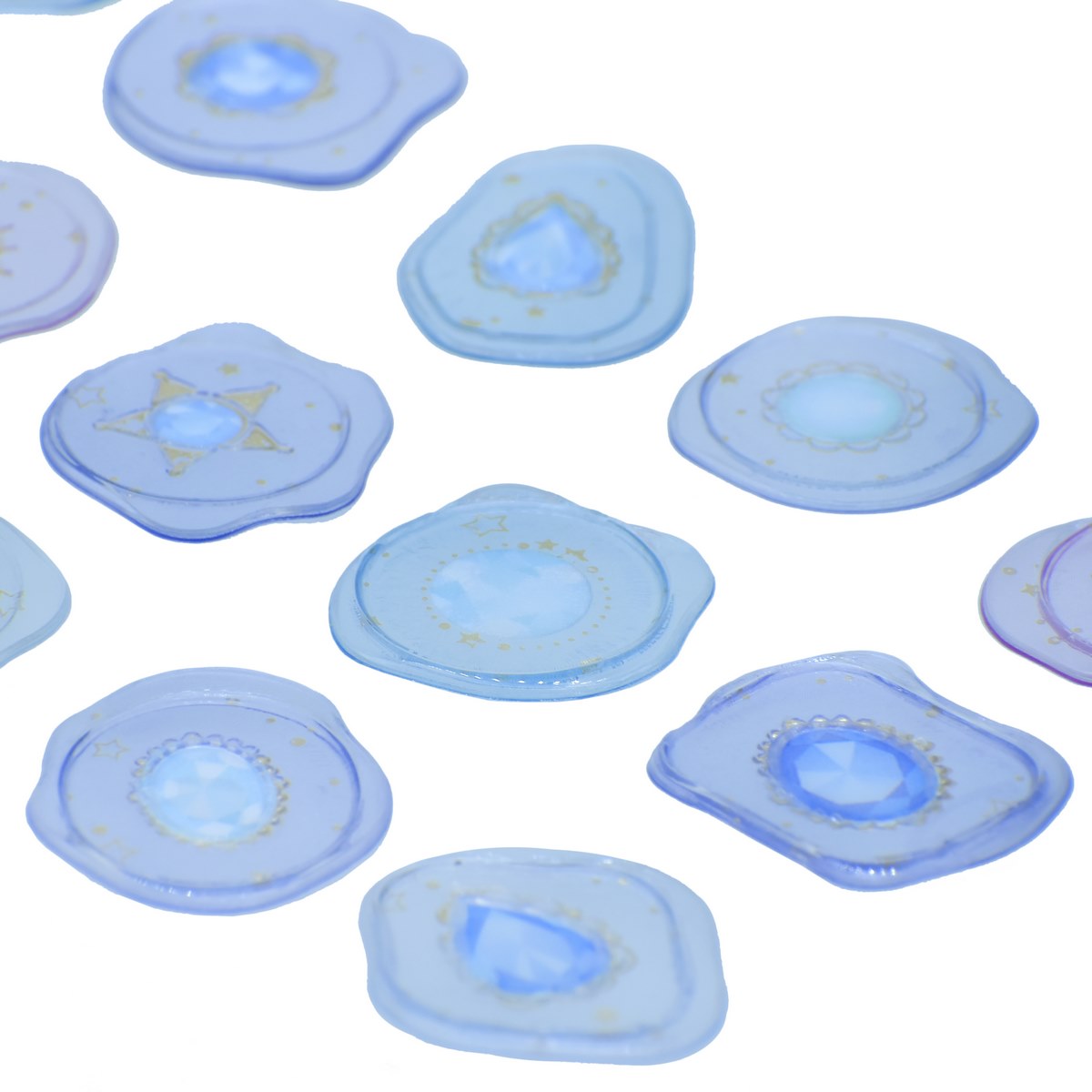 Sticker Transparent Seal Wax Stamp Zw-By