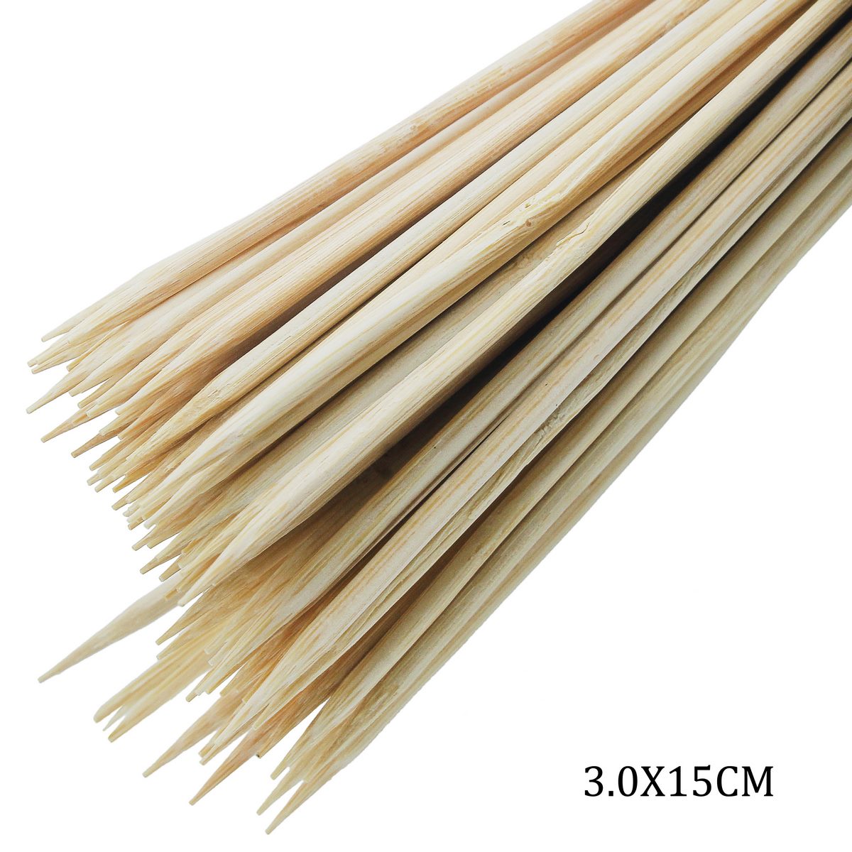 Craft Stick Round Natural 15Cm (90Pcs) 3.0X15Cm