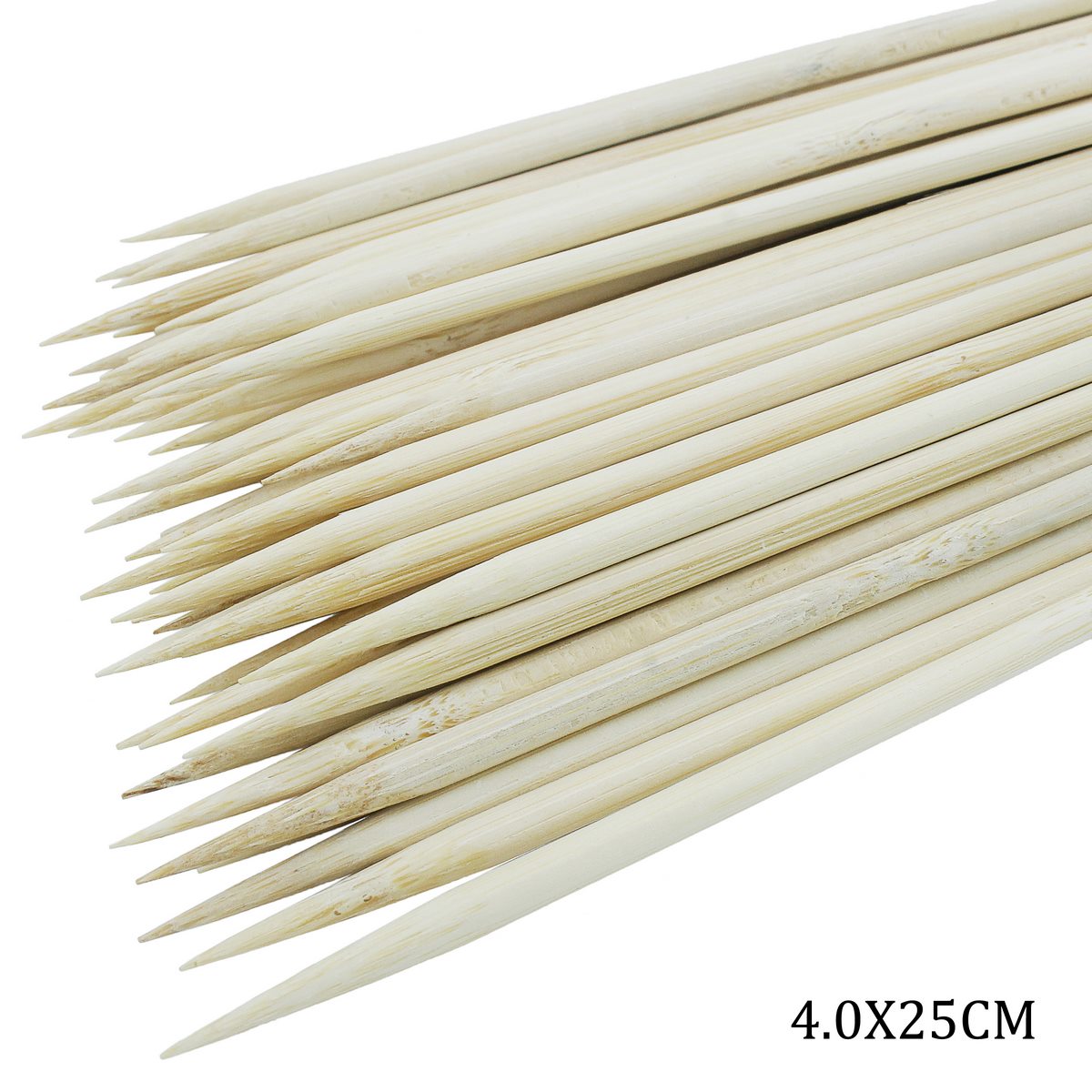 Craft Stick Round Natural 25Cm (47-50Pcs) 4.0X25Cm