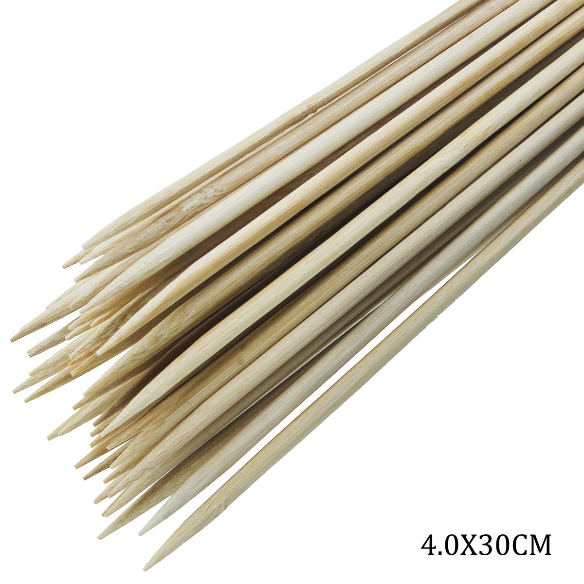 Craft Stick Round Natural 30Cm (47-50Pcs) 4.0X30Cm