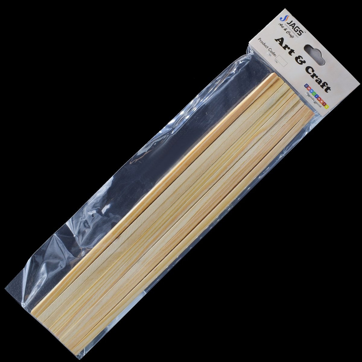 Wooden Stick 12 Inch 8 Pcs Square 4Mmrswb2