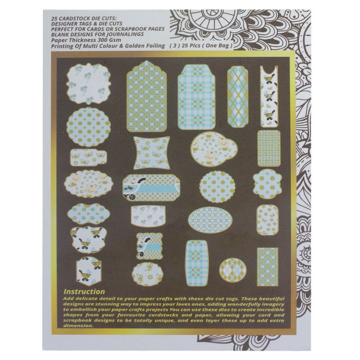 Die Cut & Tags Jags 25 Pieces Its A Kids Tdc100