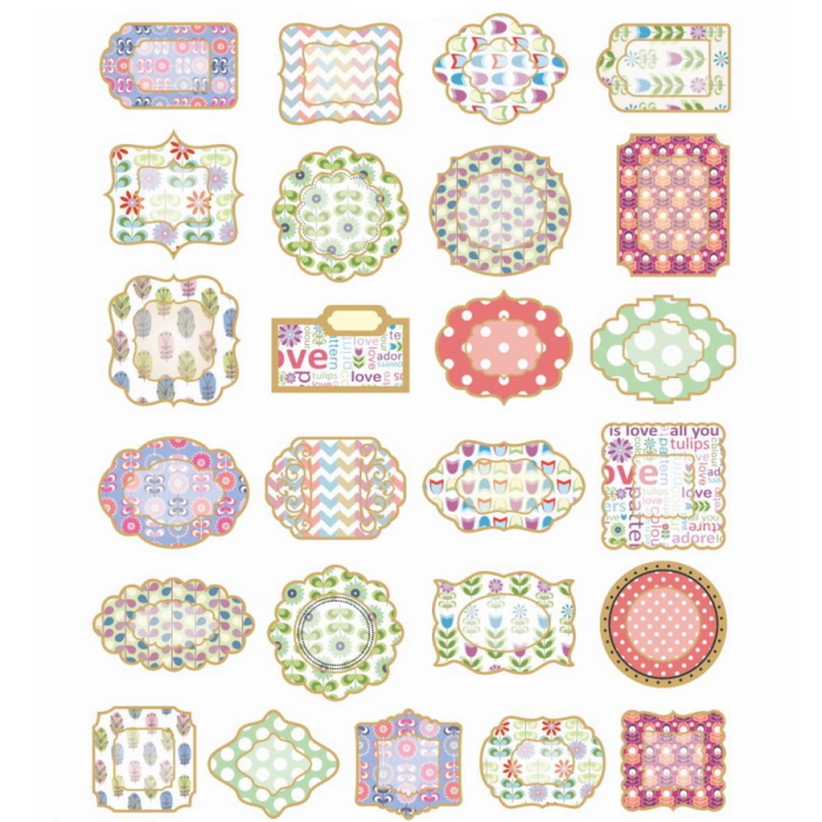 Die Cut & Tags Jags Spring-1 Dctspg-1