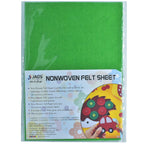 A4 Nonwoven Felt Sheet 3 Mm 1 Pcs Green A4Nf3Mm10