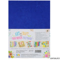 A4 Nonwoven Felt Sheet Blue Anfsbl855