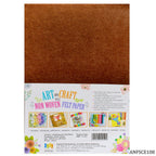 A4 Nonwoven Felt Sheet Light Brown 108 Anfsce108
