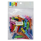 Wooden Clip 30Mm 100Pcs Small Color 100P3Cmc