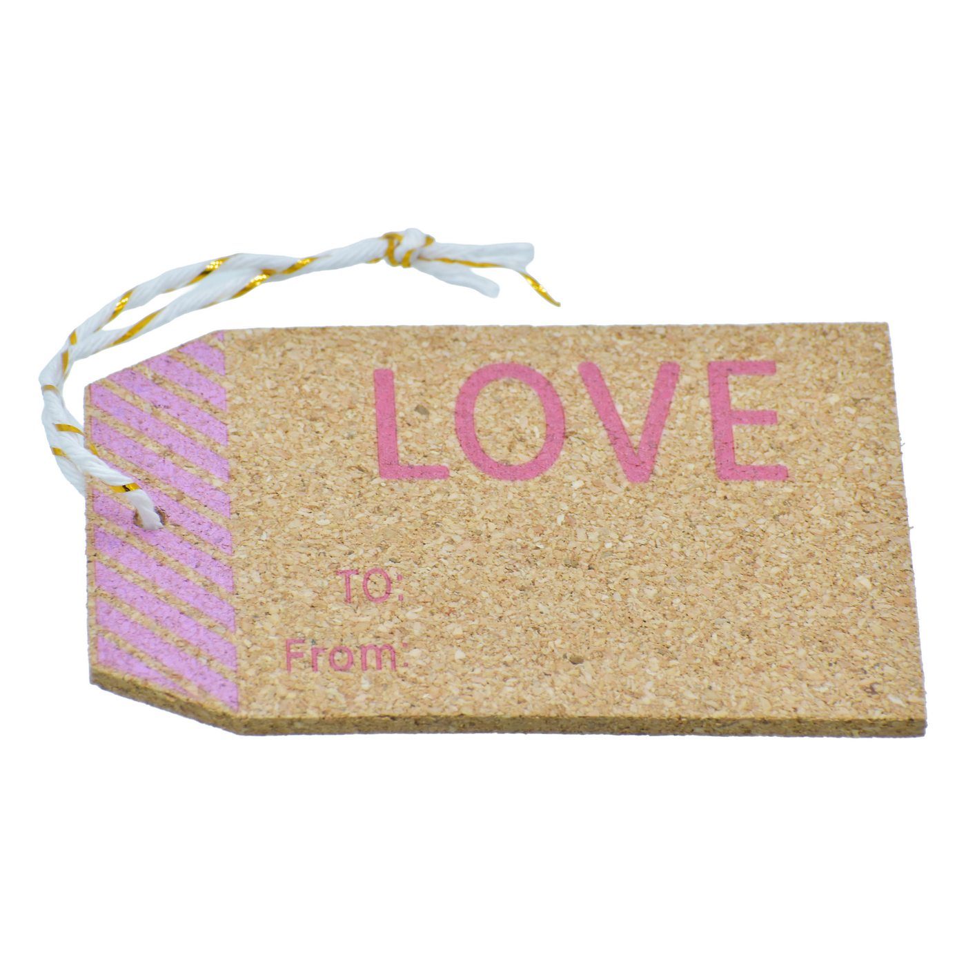 Wooden Luggage Tag Cork Sheet Love 2 Pcs Set Jb-834M