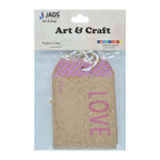 Wooden Luggage Tag Cork Sheet Love 2 Pcs Set Jb-834M