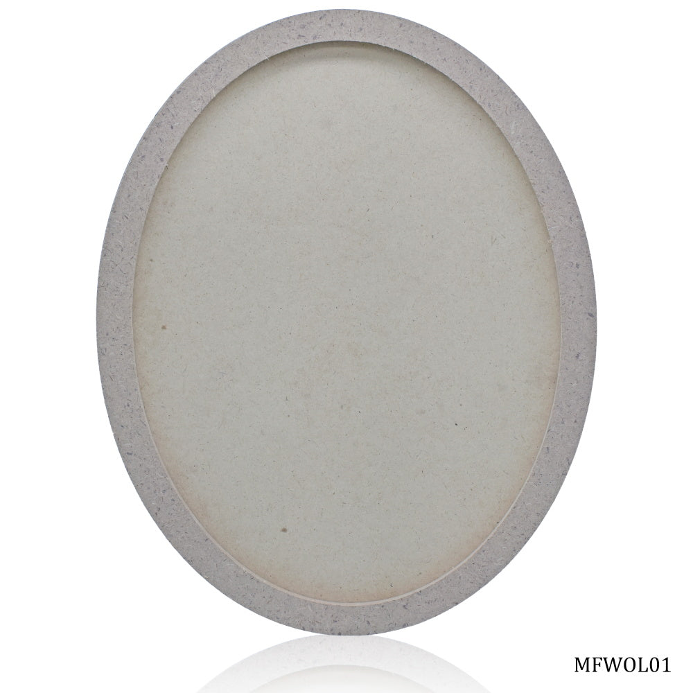Mdf Frame 8Mm X 12Mm With 2Mm Base Oval 10Inch Mfwol01
