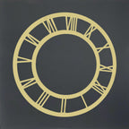 Acrylic Clock Frame Roman Nos Gold 10Inch Acfr100