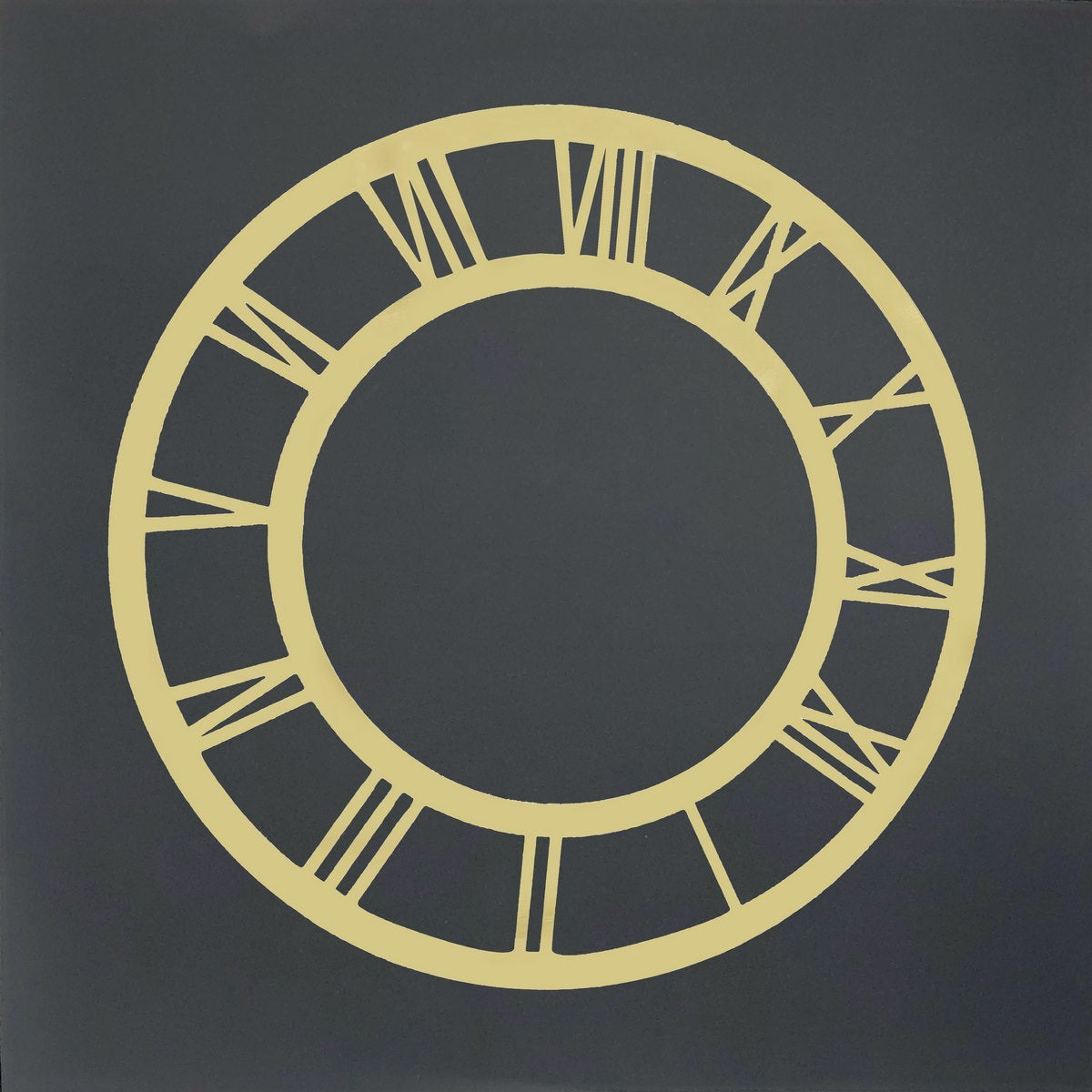 Acrylic Clock Frame Roman Nos Gold 10Inch Acfr100
