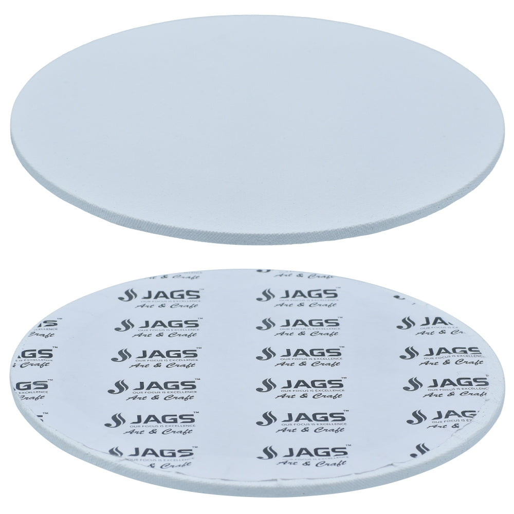 Canvas Board Round Artist Quality White 7 Cbaqr7