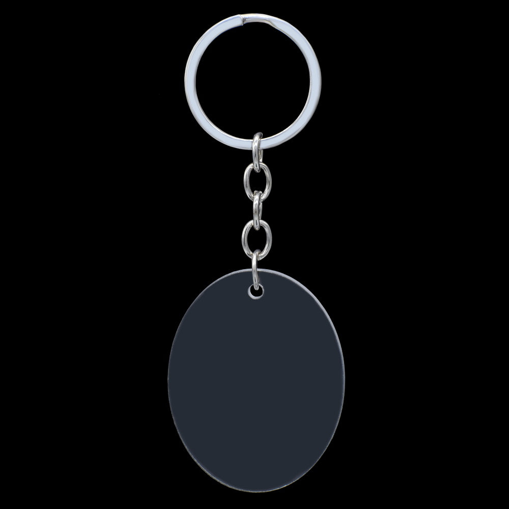 Acrylic Clear Keychain Set Of 5 Pcs With Ring Akso00