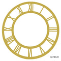 Acrylic Clock Frame Roman Nos Gold 12Inch Acfr120