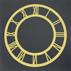 Acrylic Clock Frame Roman Nos Gold 12Inch Acfr120