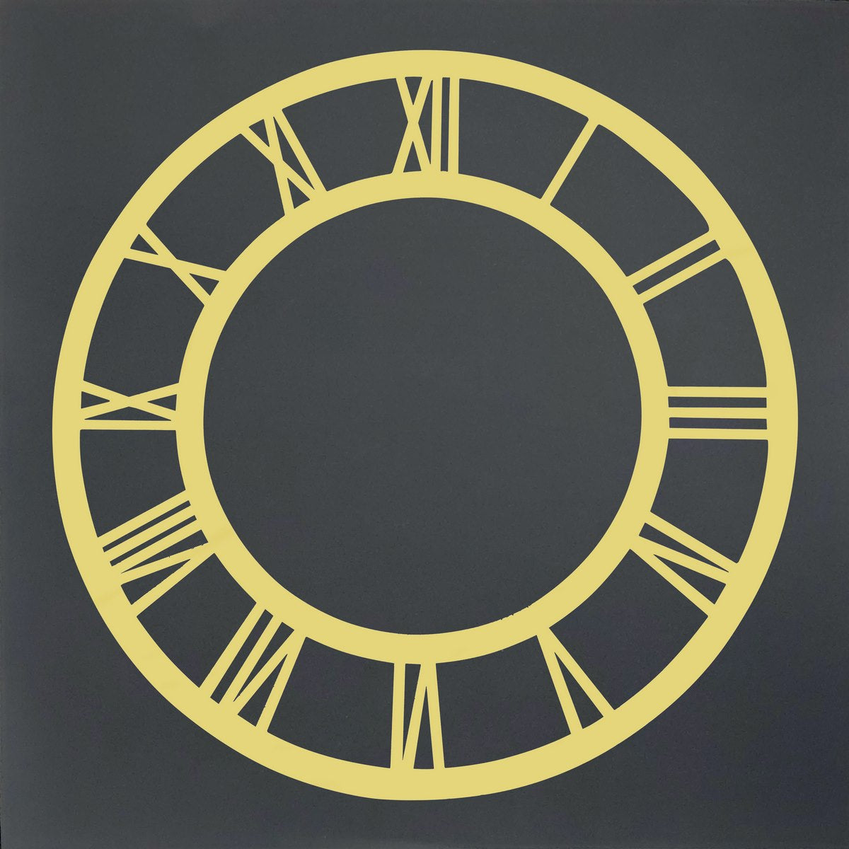 Acrylic Clock Frame Roman Nos Gold 12Inch Acfr120