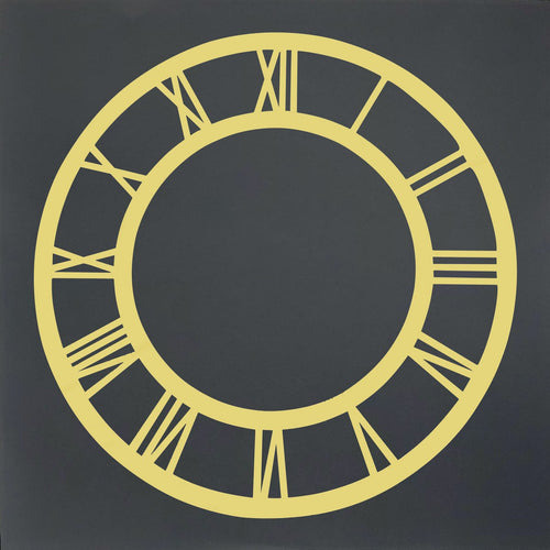 Acrylic Clock Frame Roman Nos Gold 12Inch Acfr120
