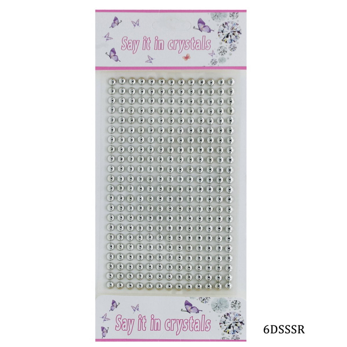 Sticker Pearl Silver Twinkle Jewel Seal 6Dsssr