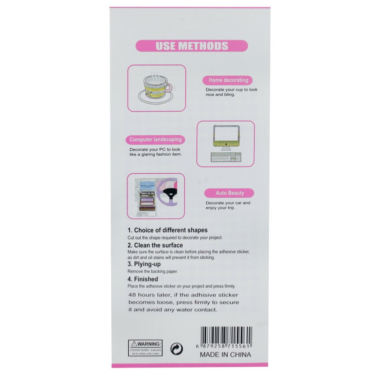 Sticker Pearl Silver Twinkle Jewel Seal 6Dsssr