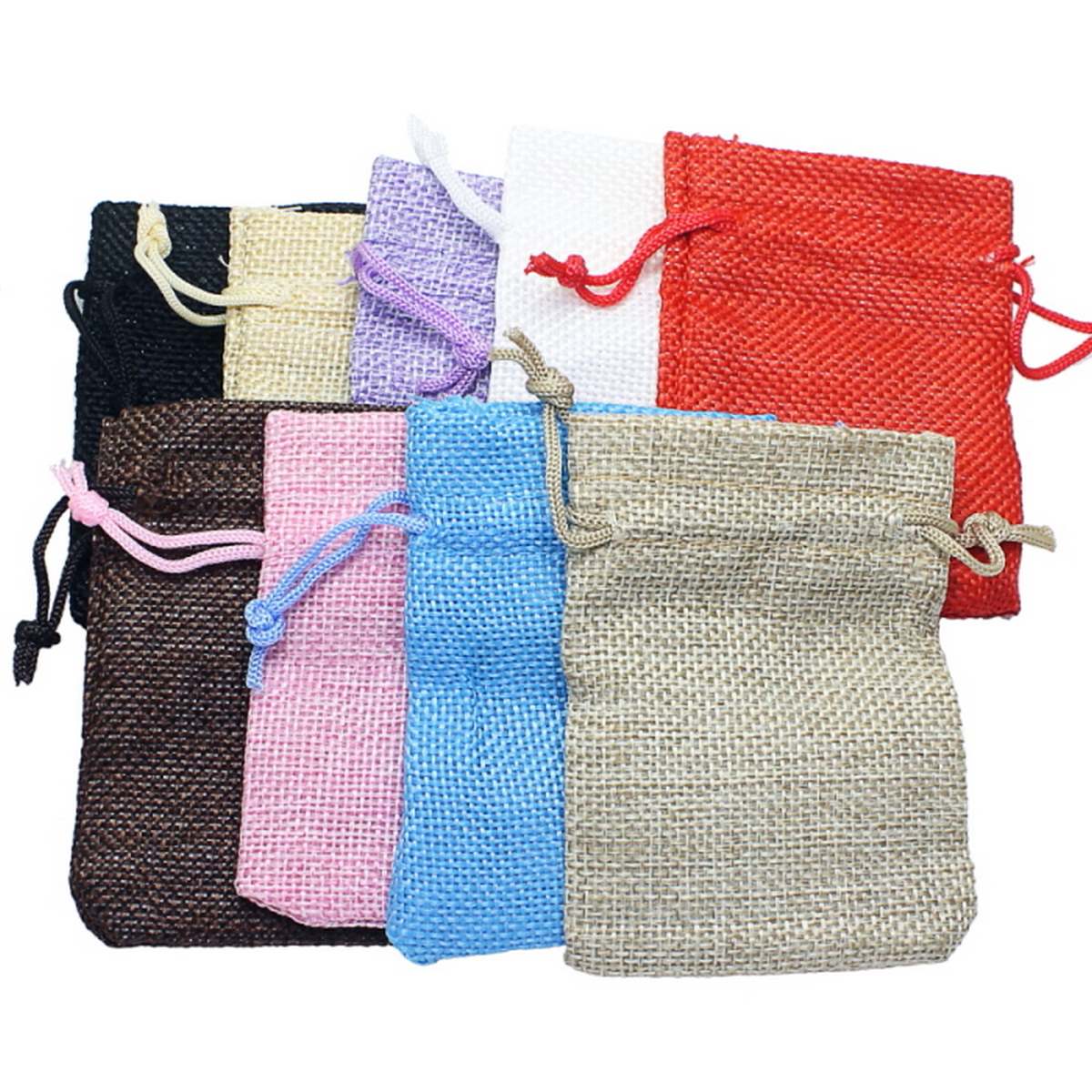 Gift Pouch Cloth Jute Colour Small 1 No Gp7X9Cm-J