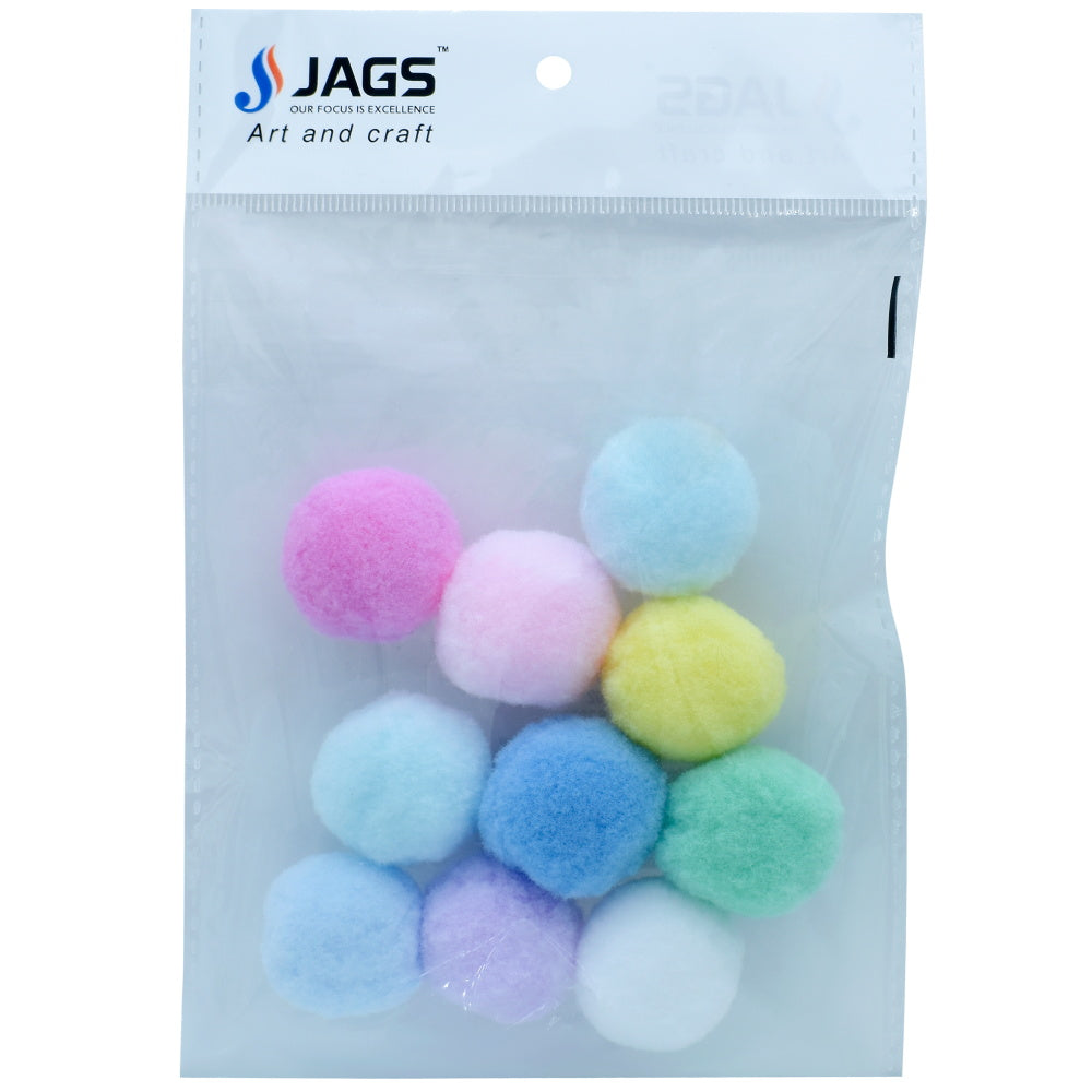 Poam Poam Ball Pastel Colors 3Cm 10Pics Ppb02