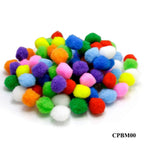 Craft Pom Pom Ball Medium 2Cm 50 Pics Cpbm00