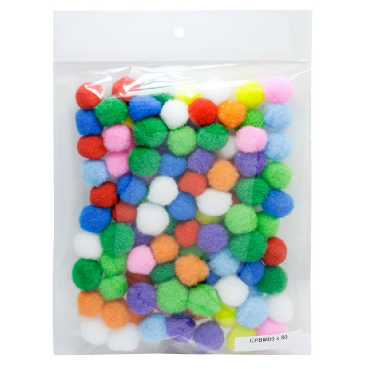 Craft Pom Pom Ball Medium 2Cm 50 Pics Cpbm00