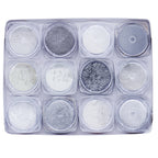 Jags Mica Powder Silver Shade 12 Pcs Set (12Gms) Jmmp12P-3