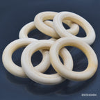 Round Wooden Ring 40Mm 6Pcs Set Rwr40Mm