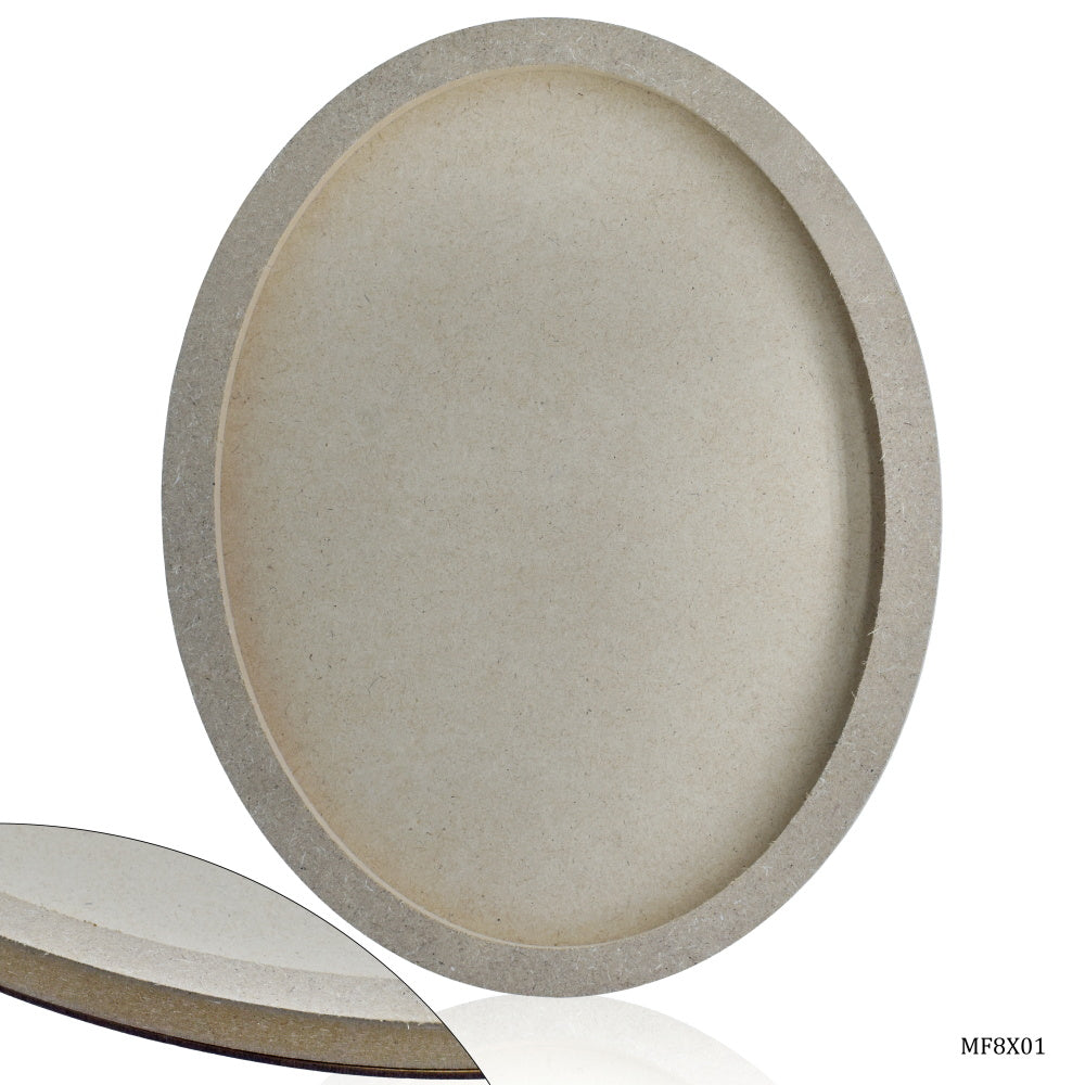 Mdf Frame 8Mm X 12Mm With 2Mm Base Oval 12Inch Mf8X01