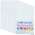 A4 Glitter Foam Sheet Without Stick White 00196We