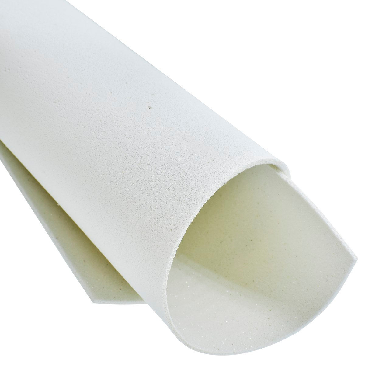 A4 Glitter Foam Sheet Without Stick White 00196We