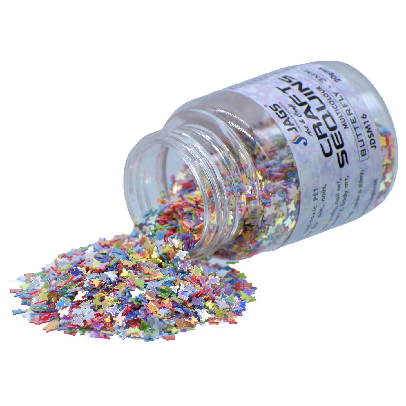Jags Craft Sequins Multi Colour 20Gms Butterfly 3Mm Jdsm16