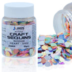 Jags Craft Sequins Multi Colour 20Gms Heart 5Mm Jdsm09