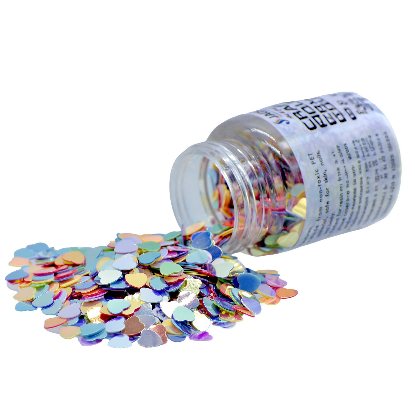 Jags Craft Sequins Multi Colour 20Gms Heart 5Mm Jdsm09