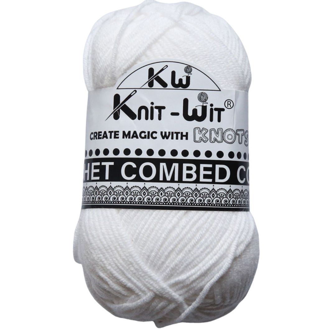 Knit Wit Crochet Combed Cotton Shade No 1