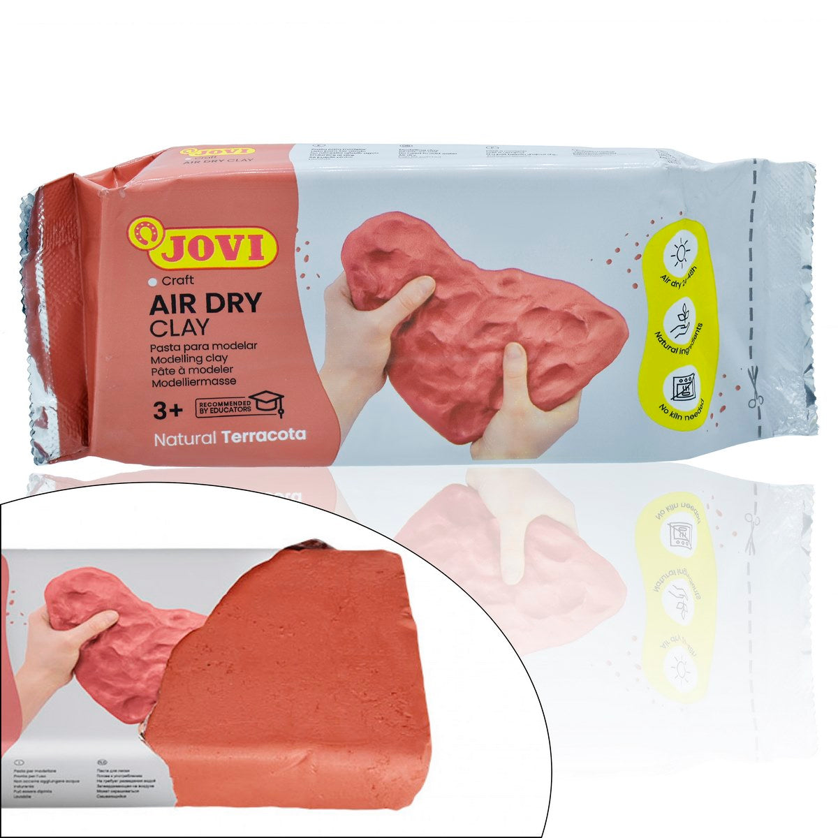 Jovi Air Hardening Bar 250 Gr. Terracotta Art84