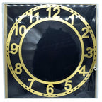Acrylic Clock Frame Numerical Gold 12Inch Acfn120
