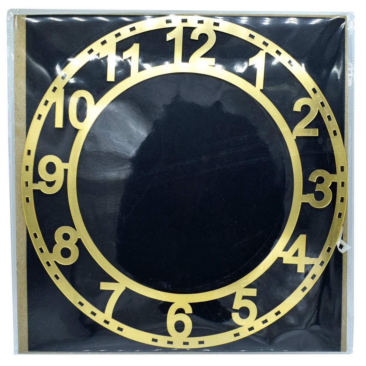 Acrylic Clock Frame Numerical Gold 12Inch Acfn120
