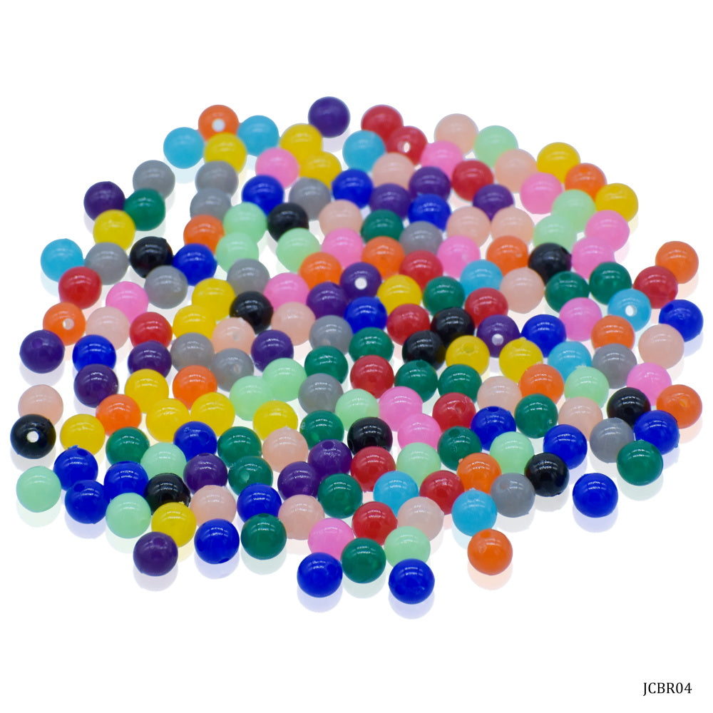 Jags Craft Beads Round Multi Colours 6Mm 20Gsm Jcbr04