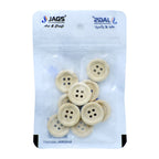Jags Craft Decorative Button Round 10Pc Jcdbr20Mm