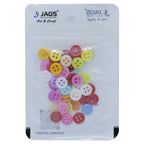 Jags Craft Decorative Button Round 16L 50Pc Jcdbp12