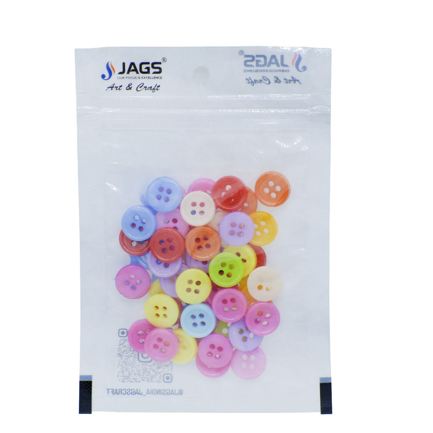 Jags Craft Decorative Button Round 18L 50Pc Jcdbp27